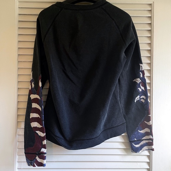 Authentic Altuzarra $895 Abstract Dark Grey and Maroon Sweatshirt - Picture 7 of 9